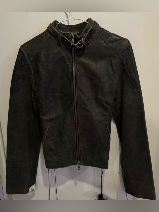 Oscar Leopold Jackets & Blazers - NEW LAMBSKIN Leather Oscar Leopold Moto distressed Jacket corseted back street M
